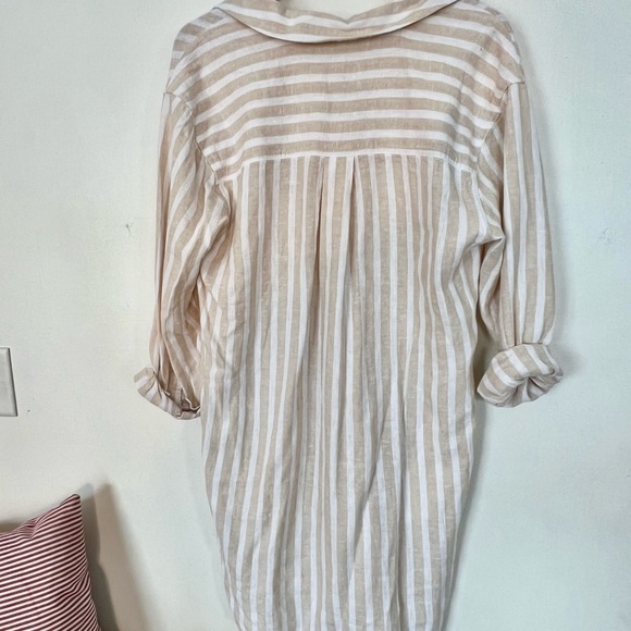 Womans Linen Tunic Dress Size Small- Nancy Meyers Style - Picture 5 of 5